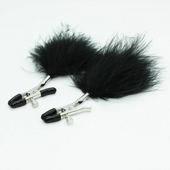 FETICHE FEATHER-NIPPLE CLAMPS