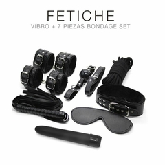 KIT VIBRO ´+ 7 PIEZAS BONDAGE SET