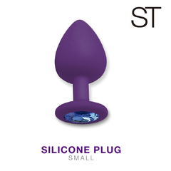 SILICONE PLUG - CON PIEDRA BRILLANTE VERDE -