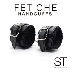 HANDCUFFS CUERO Y PELUCHE FETICHE