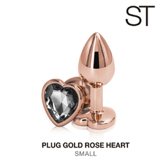 PLUG GOLD ROSE HEART