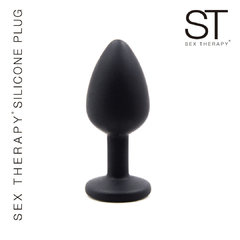 SILICONE PLUG ANAL BLACK