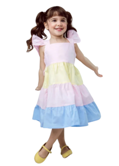 Vestido Infantil Menina Candy Colors - suricattomodainfantil