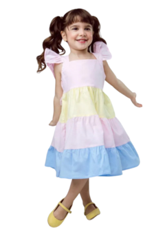 Vestido Infantil Menina Candy Colors - Suricatto Store