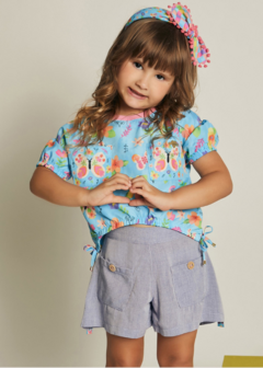 Conjunto Infantil Menina Borboletas Alphabeto