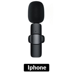 Microfone Lapela Wireless Sem Fio Para iPhone iPad Lightning - comprar online