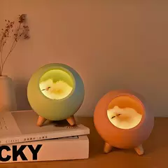 Luminária De Mesa Noturna Gatinho De Pelúcia na internet