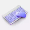 Teclado Sem Fio Bluetooth Recarregável Com Mouse