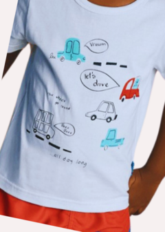 Conjunto Infantil Menino " Let's Drive" Alphabeto - comprar online