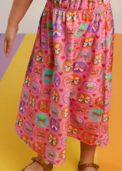 Vestido Infantil Menina Batendo Asas Alphabeto na internet