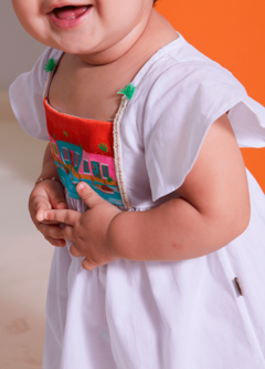 Vestido Infantil Bebê Casinha Ribeirinha Alphabeto - comprar online