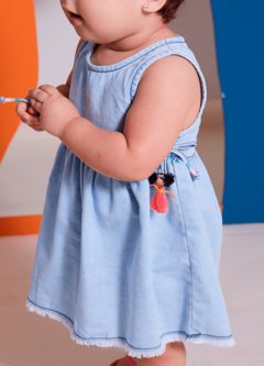 Vestido Infantil Bebê com Calcinha - Florzinha Folhinha - comprar online