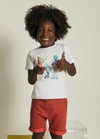 Conjunto Infantil Menino de Camiseta com Short Moletinho Estampa Surf Beach Fun da Alphabeto aqui na Suricatto Moda Infantil em Aracaju Sergipe e Belo Horizonte