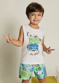 Conjunto Infantil Menino Estradinha Alphabeto aqui na Suricatto Moda Infantil em Aracaju Sergipe e Belo Horizonte