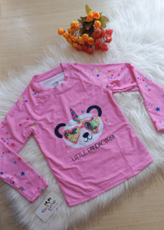 Blusa UV Infantil Menina "Panda" Malwee Kids na internet