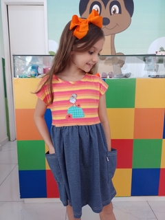 Vestido Infantil Menina Colore Alphabeto - Suricatto Store