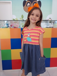 Vestido Infantil Menina Colore Alphabeto na internet