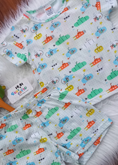 Pijama Infantil Menino Submarinos Alphabeto - comprar online