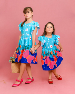 Vestido Infantil Menina Borboletas - comprar online