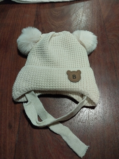 Gorro tejido con corderito por dentro - comprar online