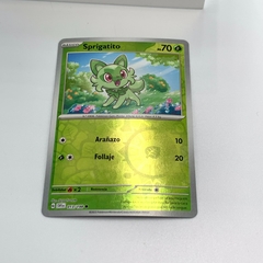 tarjeta pokemon tcg foil sprigatito