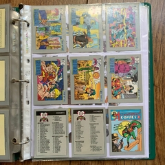 Coleccion Completa De Cartas Tarjetas Dc 90s Fleer Vintage mas de 120 tarjetas