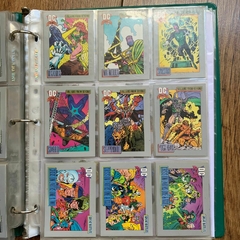 Coleccion Completa De Cartas Tarjetas Dc 90s Fleer Vintage mas de 120 tarjetas - tienda en línea