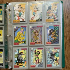 Coleccion Completa De Cartas Tarjetas Dc 90s Fleer Vintage mas de 120 tarjetas - comprar en línea