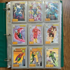 Coleccion Completa De Cartas Tarjetas Dc 90s Fleer Vintage mas de 120 tarjetas en internet