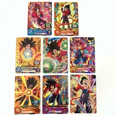 LOTE DE 8 CARTAS DE GUERREROS EN SUPER SAIYAJIN 4