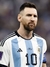 Camisa da Argentina Home Copa 2022 Tricampeão foto Messi