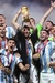 Camisa da Argentina Home Copa 2022 Tricampeão foto com a taça de campeão do mundo