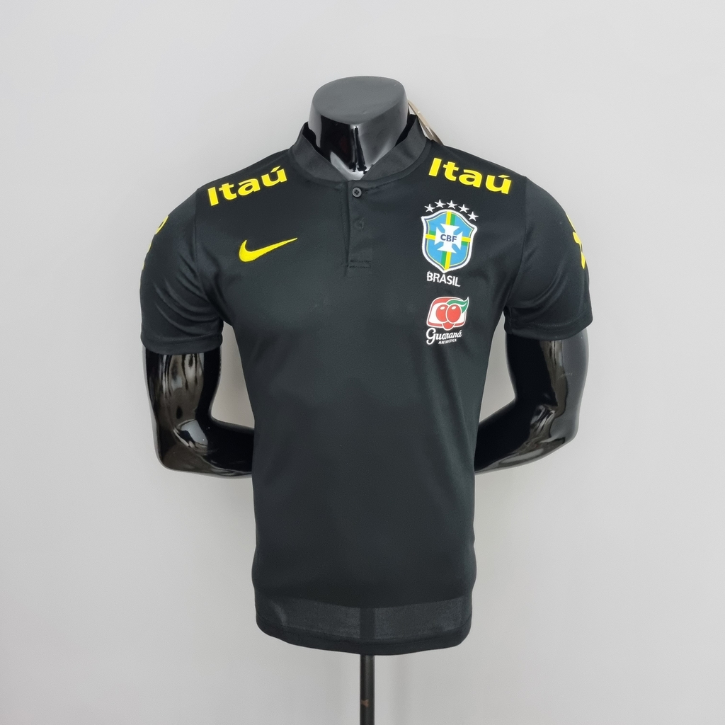 Camisa da Seleção Brasileira de Apresentação 21/22 - Preta