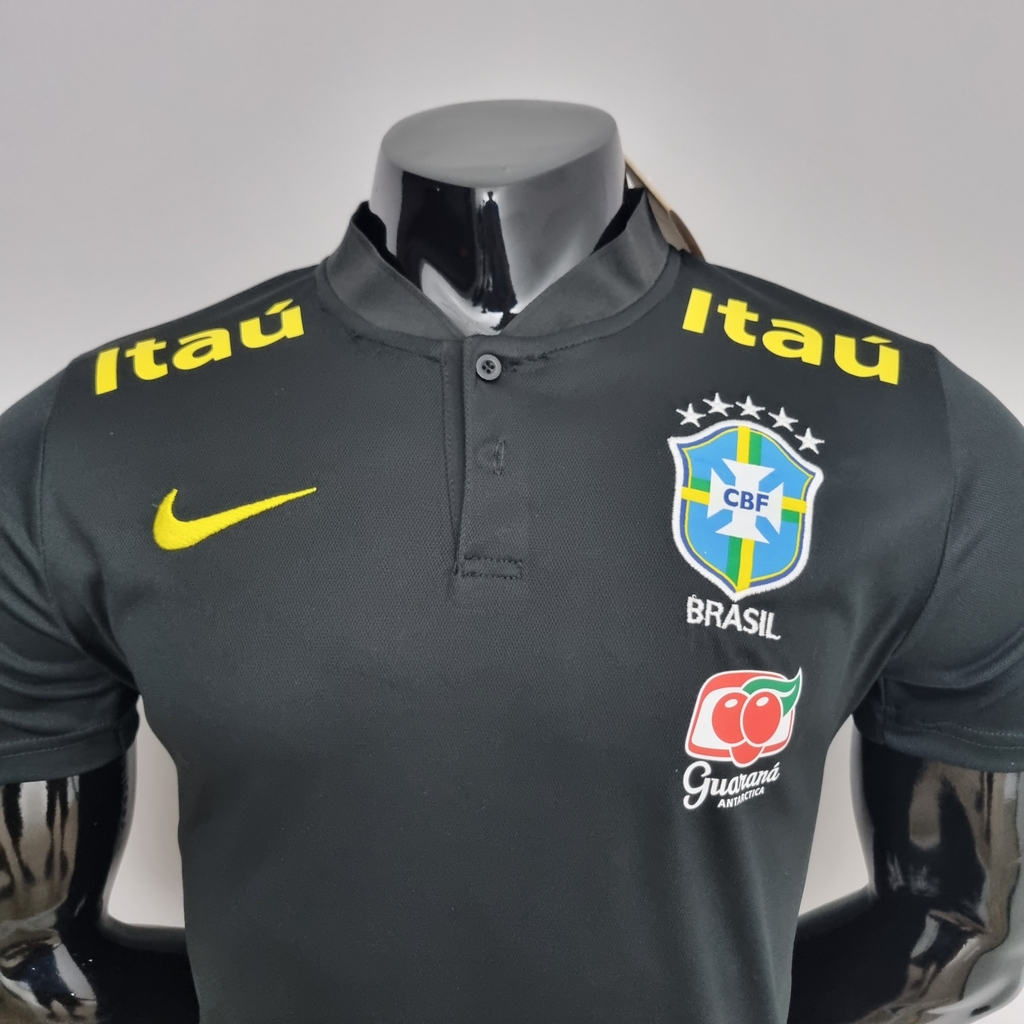 Camisa da Seleção Brasileira de Apresentação 21/22 - Preta