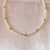 Choker de Perolas com Lua Dourada