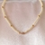 Choker de Perolas com Coração Dourado