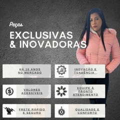 Casaco Feminina Jaqueta Dupla Face Veste Dois Lado Pelinho - comprar online