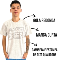 Camiseta Masculina Gangster Estampada Gola Careca - comprar online