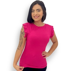 Blusinha Feminina Caneladinha Manguinha Morcego Sem Bojo - comprar online