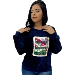 Blusa De Frio Feminina Aveludada Manga Longa Gola Careca na internet