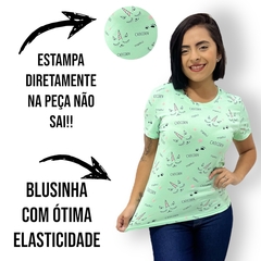 Blusinha Feminina T-shirt importada Baby Look Premium - loja online