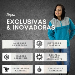 Blusa Moletom Feminina Aberta Com Capuz Peluciada Por Dentro - ANJ MODAS