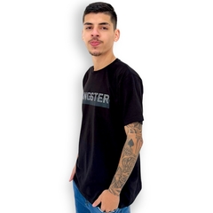 Camiseta Masculina Oversized Gangster Estampada Manga Curta na internet