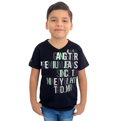 Imagem do Camiseta Infatil Menino Gangster Gola Redonda Linha Premium