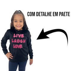 Blusa De Frio infantil Menina Peluciada Fechada Sem Capuz - ANJ MODAS