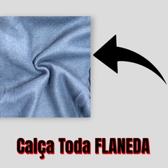 Calça Moletom Masculina Plus Size Punho Elástico Flanelada - loja online