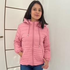 Jaqueta Juvenil Menina Nylon Forrada Com Pelinhos Por Dentro - comprar online