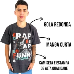 Camiseta Masculina Gola Redonda Overcore Estampada Basica - ANJ MODAS