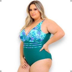 Maio Plus Size Body Feminino Praia T Grande Alça Reforçada - comprar online