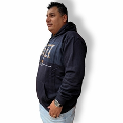 Blusa Moletom Masculina Plus Size Fechado Com Touca Bolso